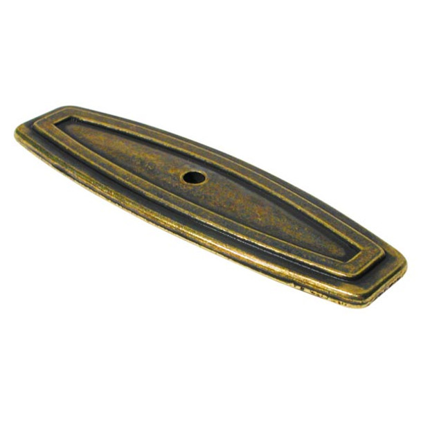 BACK PLATE 3 5/16" BURN. BRASS (RLU-863BB)