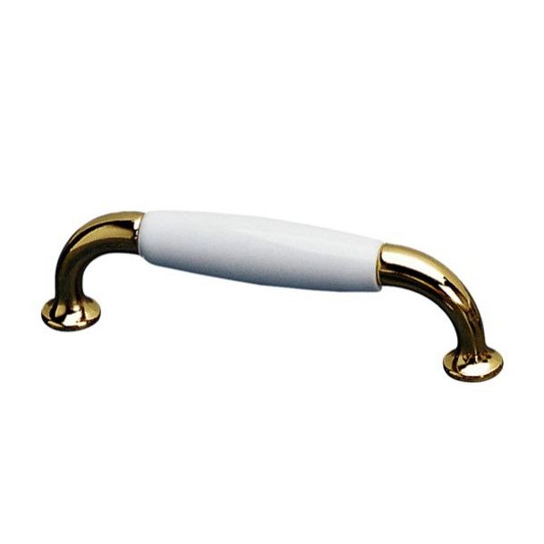 PULL MET.96MM(M4)BRASS/WHITE (RLU-970013030)