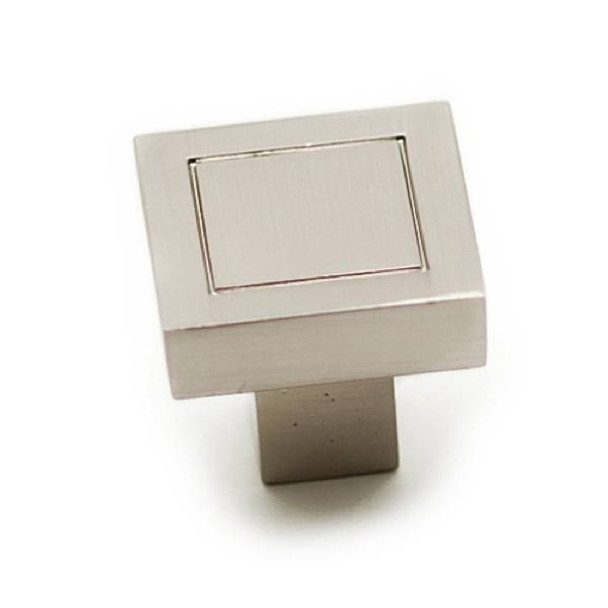 24mm Square Mission Collection Cabinet Knob - Brushed Nickel (2537024195)