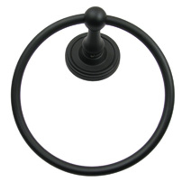 Midtowne Black Towel Ring (RWR-8286BLK)