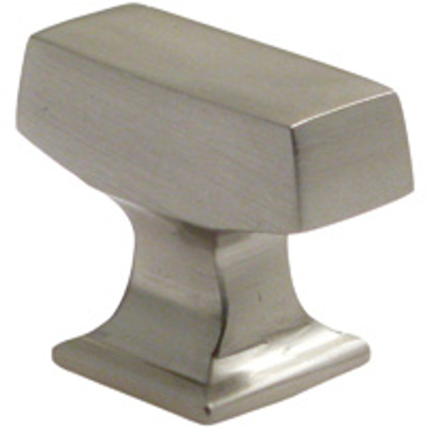 Satin Nickel 1 3/8" Rectangle Knob (RWR-999SN)