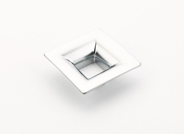 Pull, Flared Square, Matte Chrome, 32 mm cc (SCH-440-M26)