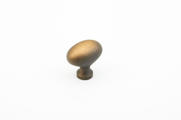 1-3/8" Antique Light Brass Oval Knob(SCH719-ALB)