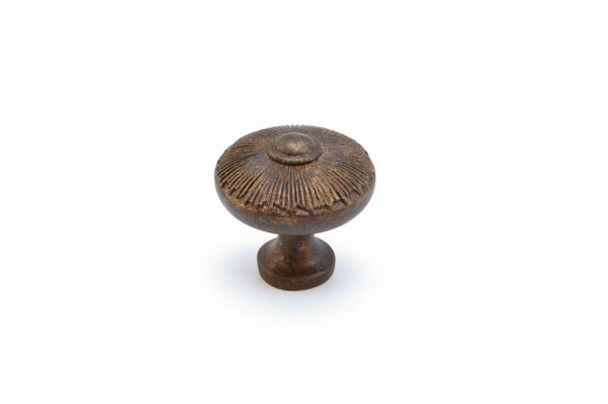 Knob, Highlighted Bronze, 1 1/2" dia (SCH-974-HLB)