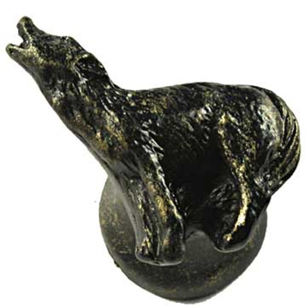 Howling Wolf Knob - Bronzed Black (SIE-681399)
