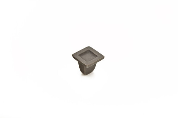 Knob, Square, Black Bronze 1-1/4in (SCH-810-BB)