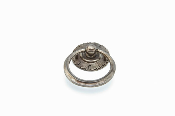 Ring Pull w/Backplate, Silver Antique   (SCH-977-SA)