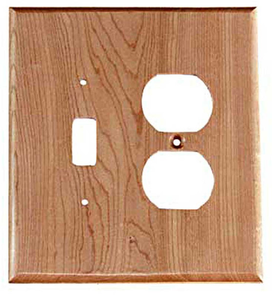 Rustic 1 Blank Switch Plate - Finished Juniper (682454)