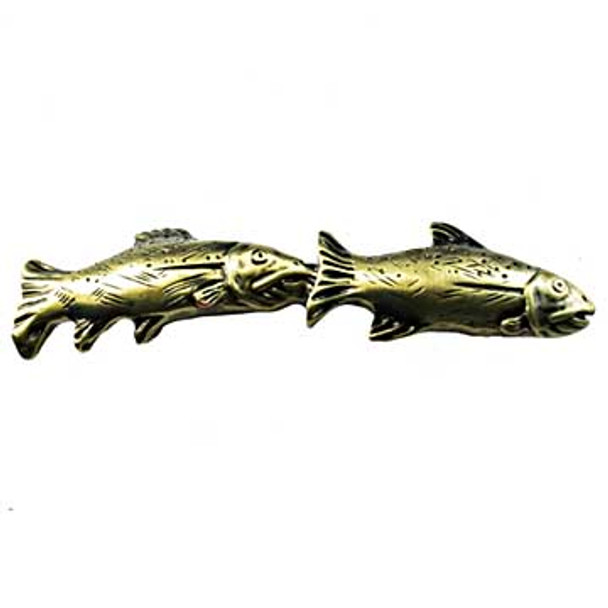 Fish Pair Pull - Antique Brass (SIE-681404)