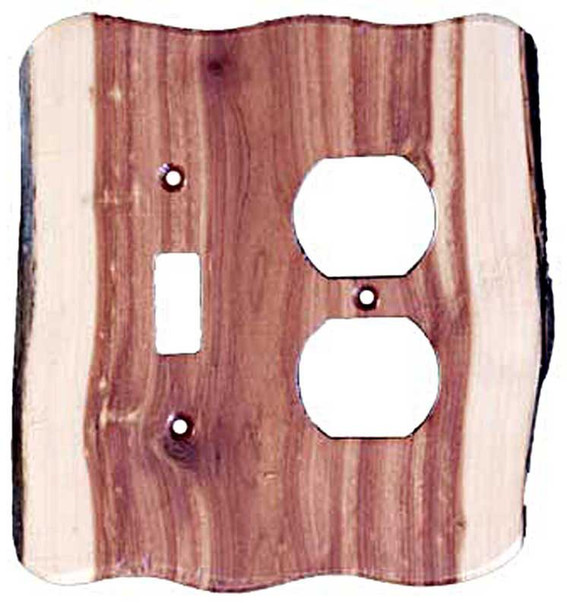 Traditional 2 Blank Switch Plate - Finished Douglas Fir (682477)