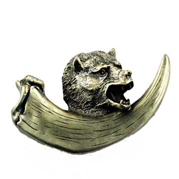 Bear With Claw Pull - Antique Brass (SIE-681492)