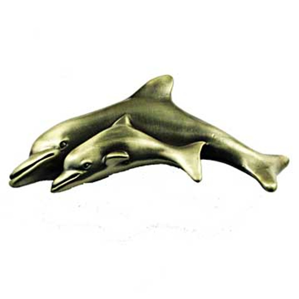 Dolphin Pull - Antique Brass (SIE-681557)
