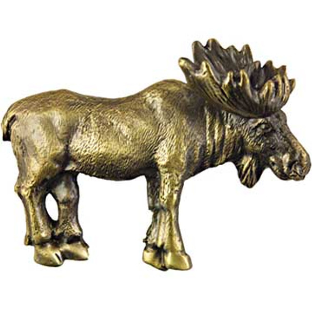 Realistic Moose Pull - Antique Brass (SIE-681450)