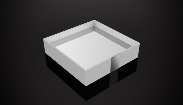 One Square Tray W 8 5/8" x D 8 5/8" x H 2 1/8" White (ZD-BA0297.203)