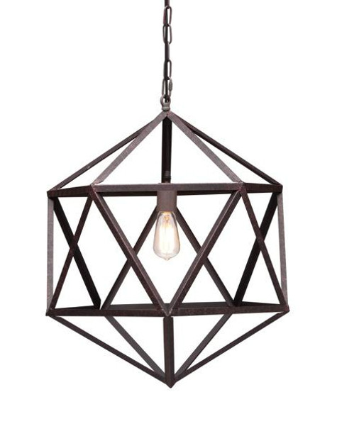 Ceiling Lamps - Chromaglo Ceiling Lamp Small in Rust (98241)