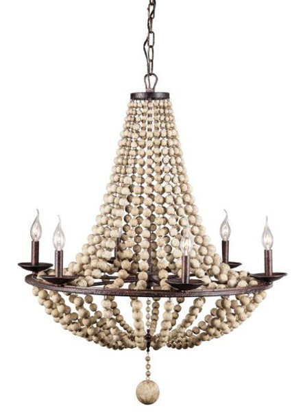 Ceiling Lamps - Havana Ceiling Lamp in Rust & Shell (98331)