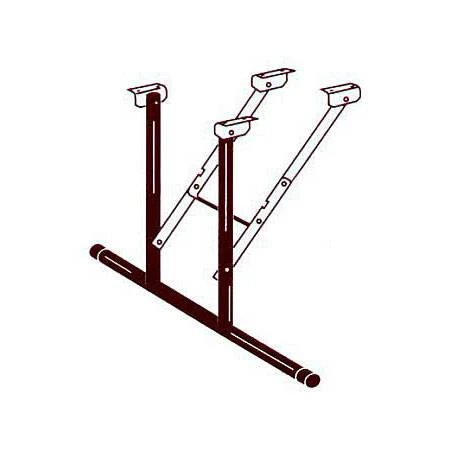 Folding Table Legs Durable Metal Height Adjustable