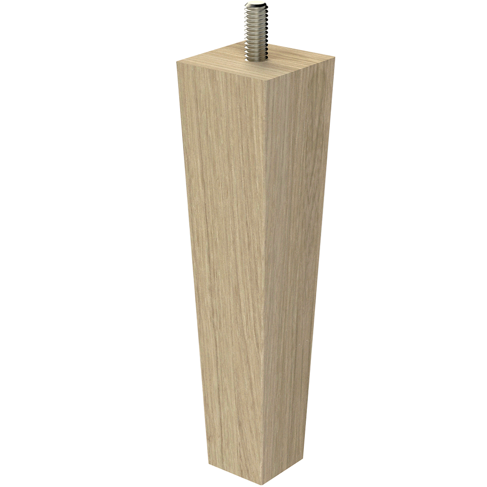 6" Square Tapered Wood Furniture Leg