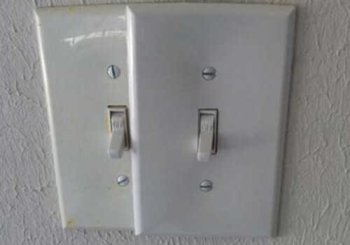 Duplicate Light Switches DIY Fail Graphic