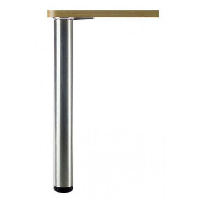 28" tall Desk Post Stainless Steel, 3" dia. 28" tall Desk Post Stainless Steel, 3" dia.