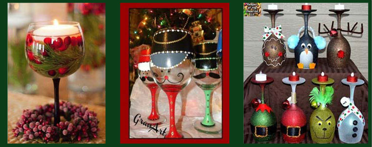 DIY Wineglass Holiday Decor DIY Wineglass Holiday Decor