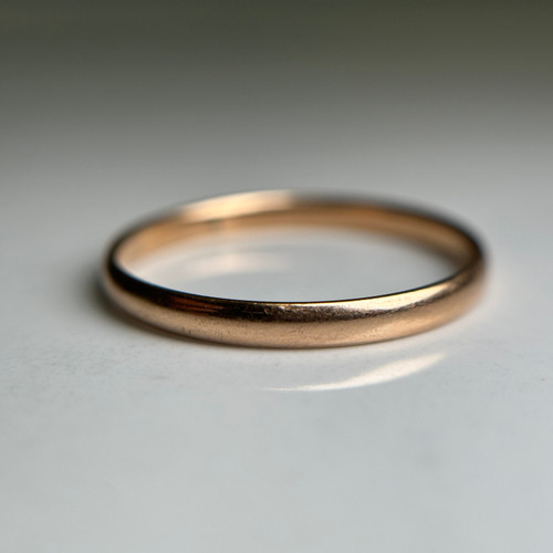 Simple Thin 14kt Yellow Gold Band – Vintage Estate Stacking Ring Size 10.25 US