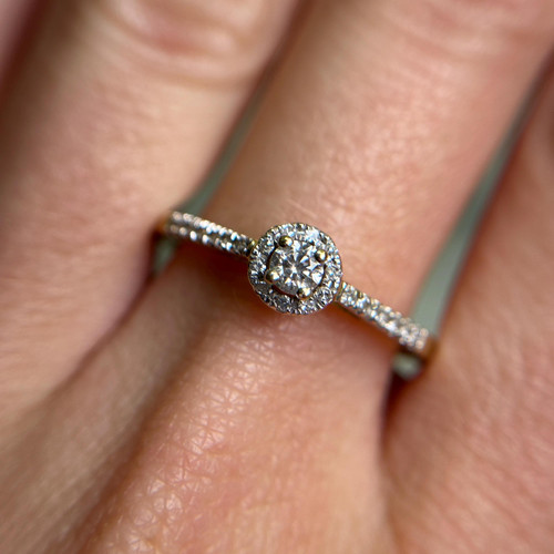 14KT Solid Gold 0.21CT Diamond Ring, Sparkly Dainty Yellow Gold Engagement/Wedding Style Statement Jewellery, Estate Gold Jewelry Size 7 US 14KT Solid Gold 0.21CT Diamond Ring, Sparkly Dainty Yellow Gold Engagement/Wedding Style Statement Jewellery, Estate Gold Jewelry Size 7 US