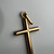 Hollow 18KT Cross Crucifix Charm/Pendant, Religious Jewellery of Cross, Beautiful Christian Gold Amulet, Minimalist & Simple Tube Cross