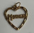 10KT Mother Heart Pendant, Estate 10KT Yellow Gold Mom Charm, Sparkly Mother's Day Gift, Birthday Gift for Mom, New Mom Jewellery