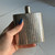 Vintage 925 Sterling Silver Flask, Two Screw Lid Striped Design Large Hip Flask, Curved Shaped Unique Collectible Silver Pieces