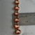 Vintage Cameo Link Bracelet, Orange Handcarved Woman Silhouette Head Bust, Detailed Unique Hand Made Shell Oval Link Chain Bracelet 7" Long