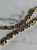 14KT Gold Crystal and Diamond Cut Bracelet, S Shaped Chain Bracelet, Sparkly Diamond Cut Gold Bracelet Bezel Set Crystal Glass 19.5cm Long