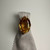 14KT Yellow Gold Coloured Stone and Diamond Ring, Oval Cut Natural Citrine Quartz Ring, Brilliant Cut Diamonds, Yellow Stone Ring Size 8.5