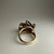 14KT Yellow Gold Cast Oval and Marquise Cut Natural Garnets, Red Coloured Stone Ring, Split Tapered Band, Claw Set Natual Garnet Ring Size 7
