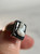 Antique 10KT Gold Black Onyx Square and White Figure Cameo Ring, Black Onyx Square Ring, White Woman Cameo Ring Size 4 US