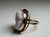 Vintage 10K Cameo Ring, Light Pink Shell and Yellow Gold Cameo, Portrait of Woman with Flower iin her Hair, Large Oval Gold Ring Size 4.25