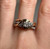 Vintage 10KT Gold Diamond Ring, Connected Yellow and White Gold Wedding/Anniversary/Engagement Ring, Appraised 0.52ct Diamond Ring Size 6.5