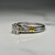 Platinum and 18KT Yellow Gold Diamond Ring, Gorgeous Sparkly Engagement Style Silver Coloured Band, Incredible Wedding Ring Size 6 US