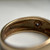 Estate 10KT Yellow Gold Wide Band Diamond Ring, Solitaire Diamond Ring, Thick Puffy Gold Band Ring, Mens Diamond Ring Size 7.5 US