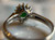 Forest Green 1.09ct Emerald Ring, Estate 14KT White Gold Oval Cut Emerald With Diamond Halo Statement/Engagement Style Jewellery Size 9.75