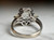 Vintage 2.68ctw Natural Green Amethyst Ring, 10KT White Gold Diamond Jewellery With Tapered Band, Emerald Cut Gemstone Rectangle Halo Size 7