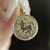 Solid 10KT Gold Sagittarius Archer Zodiac Medallion, Astrology Sign Charm Pendant, November 22 to December 21 Birth Month, Fire Sign Charm