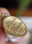 Cute 10KT Gold 'A Date to Remember' Pendant, Anniversary/Celebration Charm Medallion, Cursive Letters Charm Bracelet or Necklace Stack