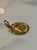 Estate Italian 10KT Gold Mother Mary Pendant, Yellow Gold Holy Virgin Mary Charm, Flower Gold Catholic/Christian Jewellery