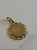 Estate Italian 10KT Gold Mother Mary Pendant, Yellow Gold Holy Virgin Mary Charm, Flower Gold Catholic/Christian Jewellery