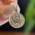 Small Cancer Zodiac Charm, Estate 10KT Yellow Gold Astrological Sign, June 22 to July 22, Crab Design Textured Pendant Preloved Jewellery