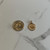 Small Cancer Zodiac Charm, Estate 10KT Yellow Gold Astrological Sign, June 22 to July 22, Crab Design Textured Pendant Preloved Jewellery