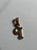 Tiny Letter 'P' Solid 10KT Gold Charm, Small Dainty First Letter Necklace Stack Addition, Charm Bracelet Jewelry, Initials Captial Letter P