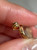 Oval Pendant with 22KT Loose Gold Crumbs, Gold Filled Case and Bail with Gold Nuggets, Funky Shaking Gold Dust Nugget See-Through Pendant