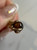 Estate 9KT Gold Eagle Claw Tiger's Eye Sphere Charm, Unique Dragon's Fantasy Jewellery, High Polish Brown Red